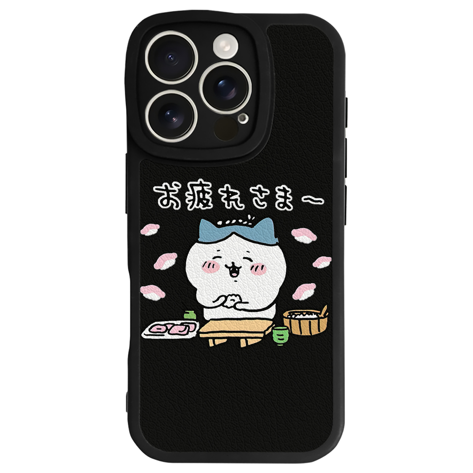 （画像用） ちいかわ ハチワレ Chii-kawa hachiware 【iPhone 16シリーズ対応】シリコンスマホケース（レザー調） 材質：シリコン